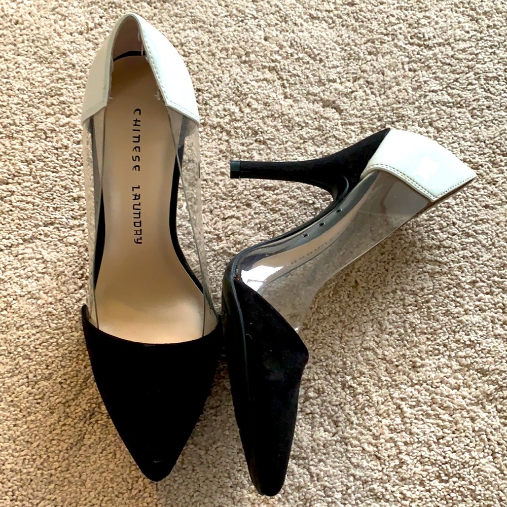 Chinese Laundry black and white pumps - size 8